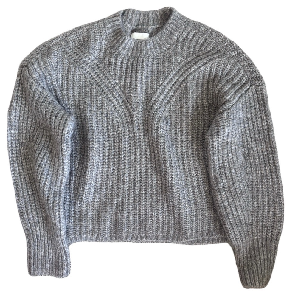 NWT Abercrombie and Fitch taupe Grayge chunky cableknit Sweater - XS